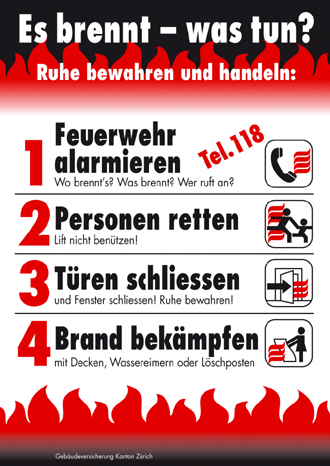 Es brennt - was tun?